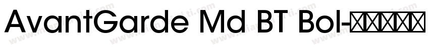 AvantGarde Md BT Bol字体转换